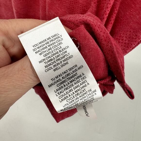 Travis Mathew Polo Shirt Mens XL Pink Short Sleeve Golf Mesh Knit - Picture 6 of 7